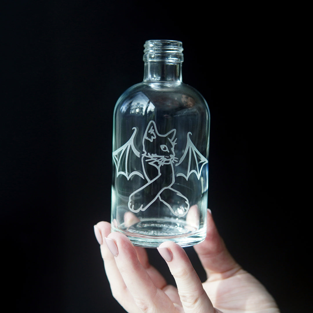 Cat Bat Soap Dispenser - Recycled Glass Pump Bottle