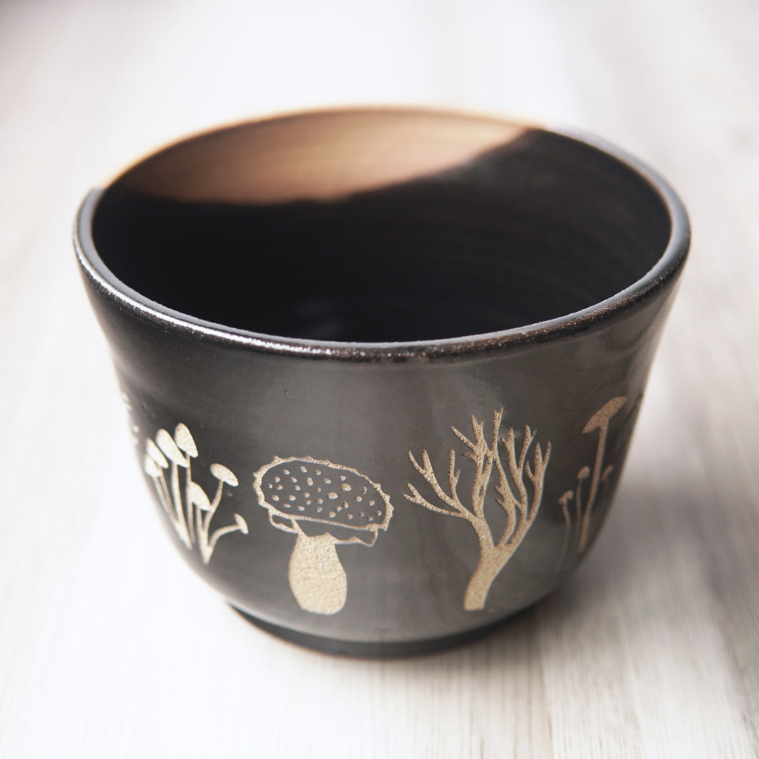 Mushroom Bowl, Farmhouse Style Handmade Pottery