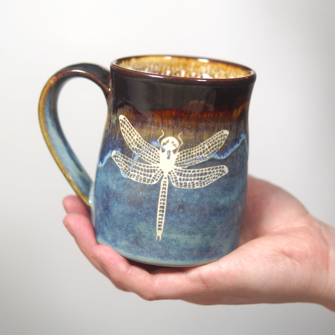 Dragonfly Mug - Hearth Collection Handmade Pottery