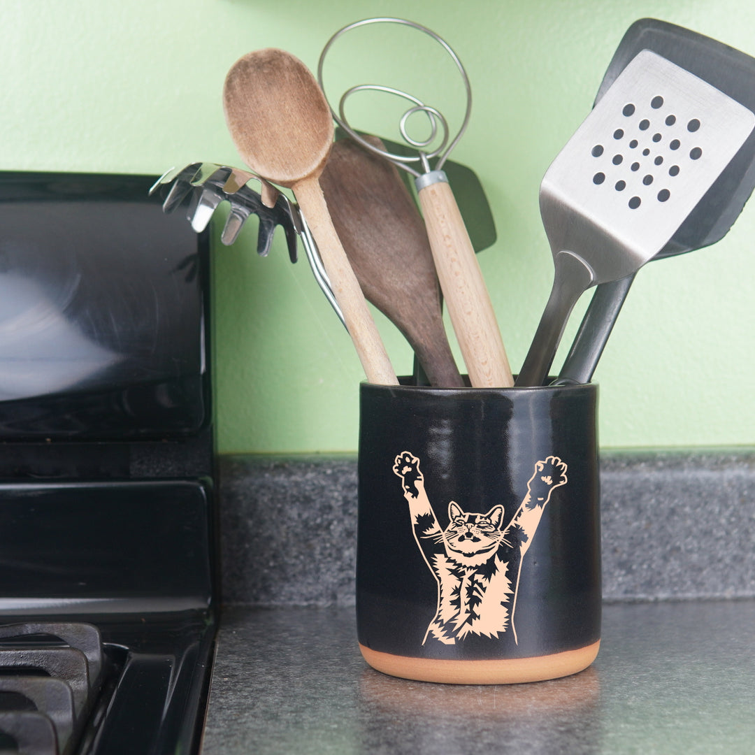 Kitchen Utensil Holder - Farmhouse Style
