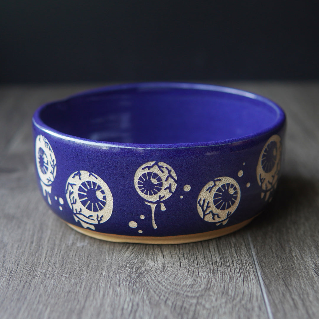 Eyeballs Bowl, Handmade Pottery