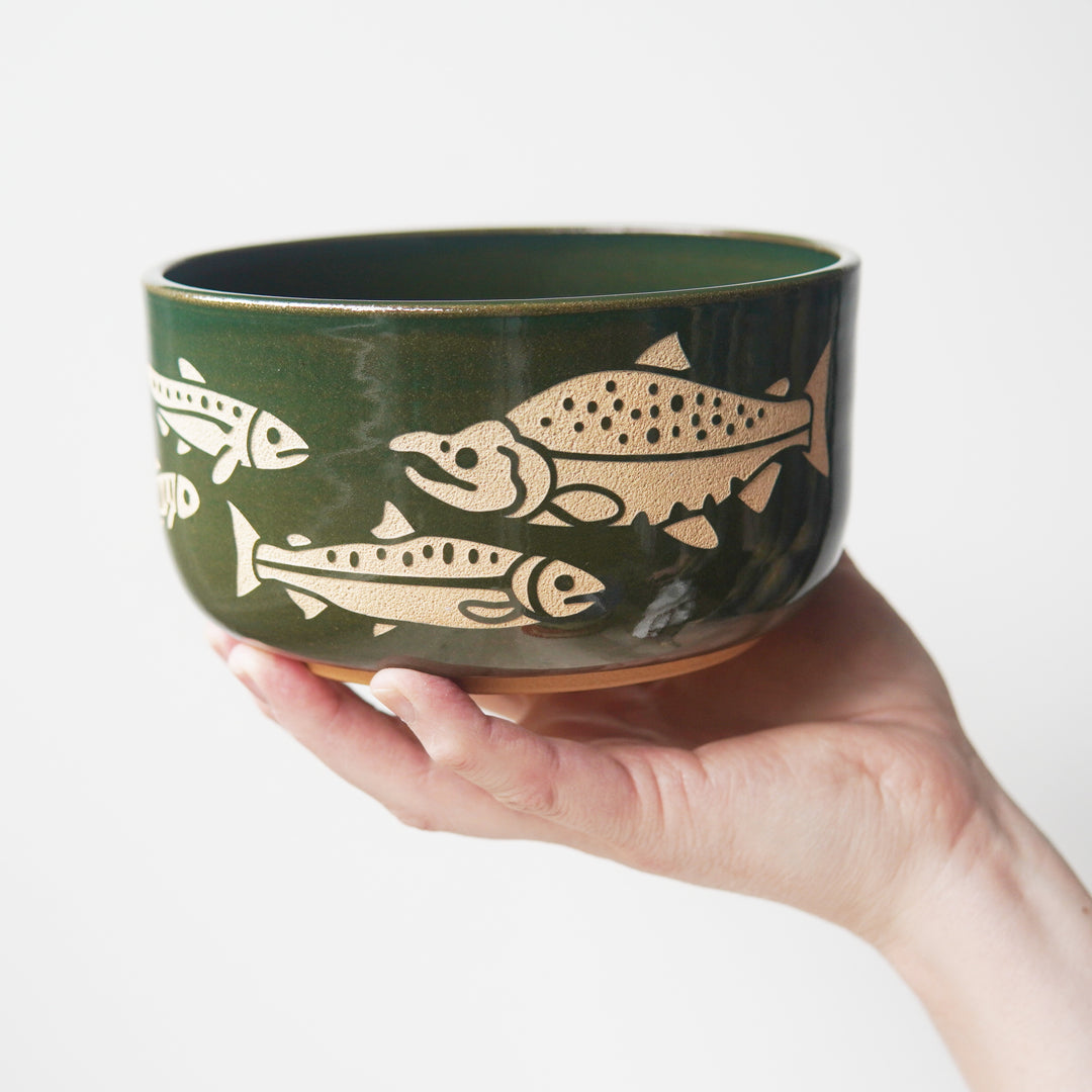 Salmon Bowl, Farmhouse Collection Handmade Pottery