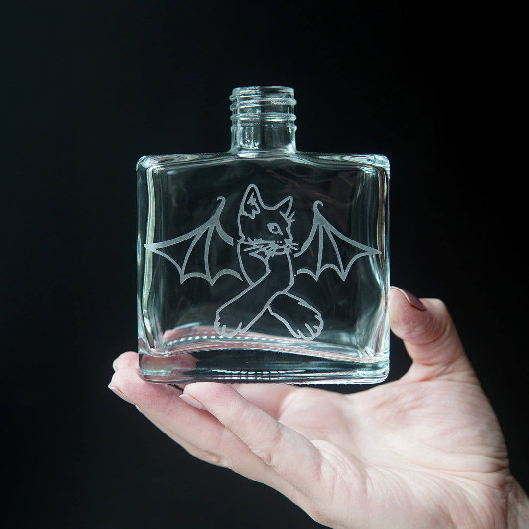 Cat Bat Soap Dispenser - Recycled Glass Pump Bottle