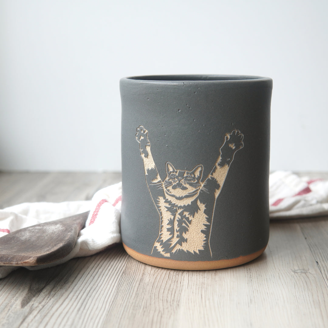 Kitchen Utensil Holder - Farmhouse Style