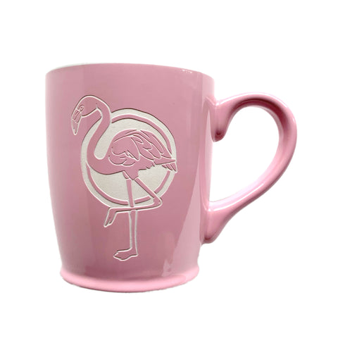 Pink Flamingo mug by Bread and Badger