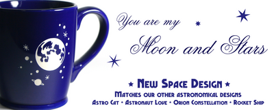 New Moon and Stars Design