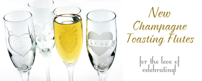 New Champagne Toasting Flutes