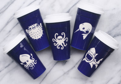 New Color: Navy Blue Travel Mugs