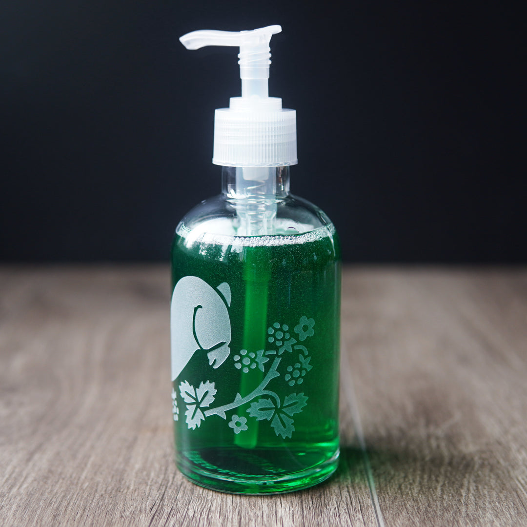 Rabbit Soap Dispenser - Recycled Glass Pump Bottle