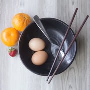 Snakes + Roses Ramen Bowl, Farmhouse Style Handmade Pottery