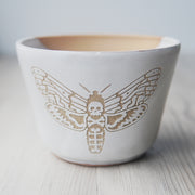 Deaths Head Hawk Moth Bowl, Medium Farmhouse Style Handmade Pottery