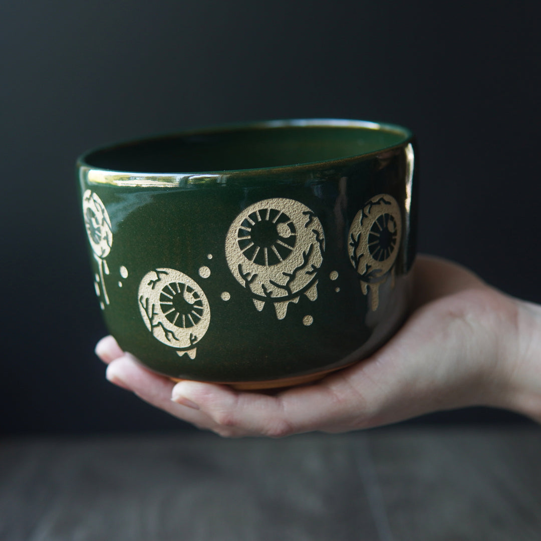Eyeballs Bowl, Handmade Pottery