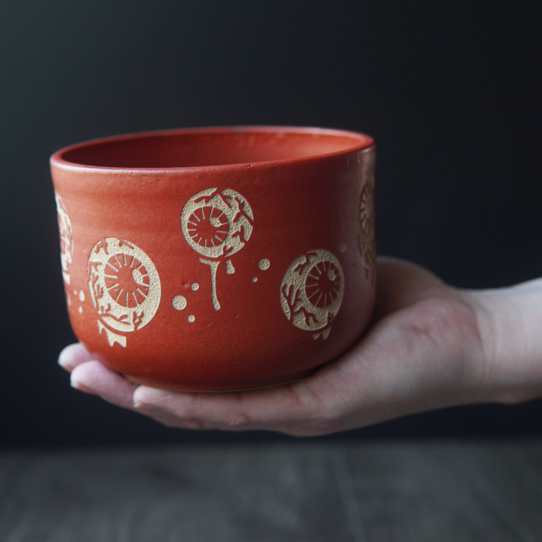 Eyeballs Bowl, Handmade Pottery