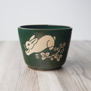 Rabbit Bowl, Farmhouse Style Handmade Pottery