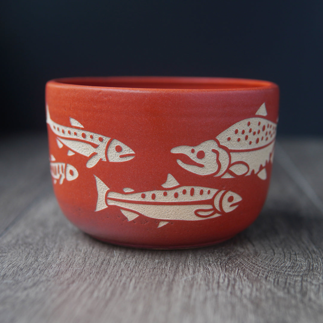 Salmon Bowl, Farmhouse Collection Handmade Pottery