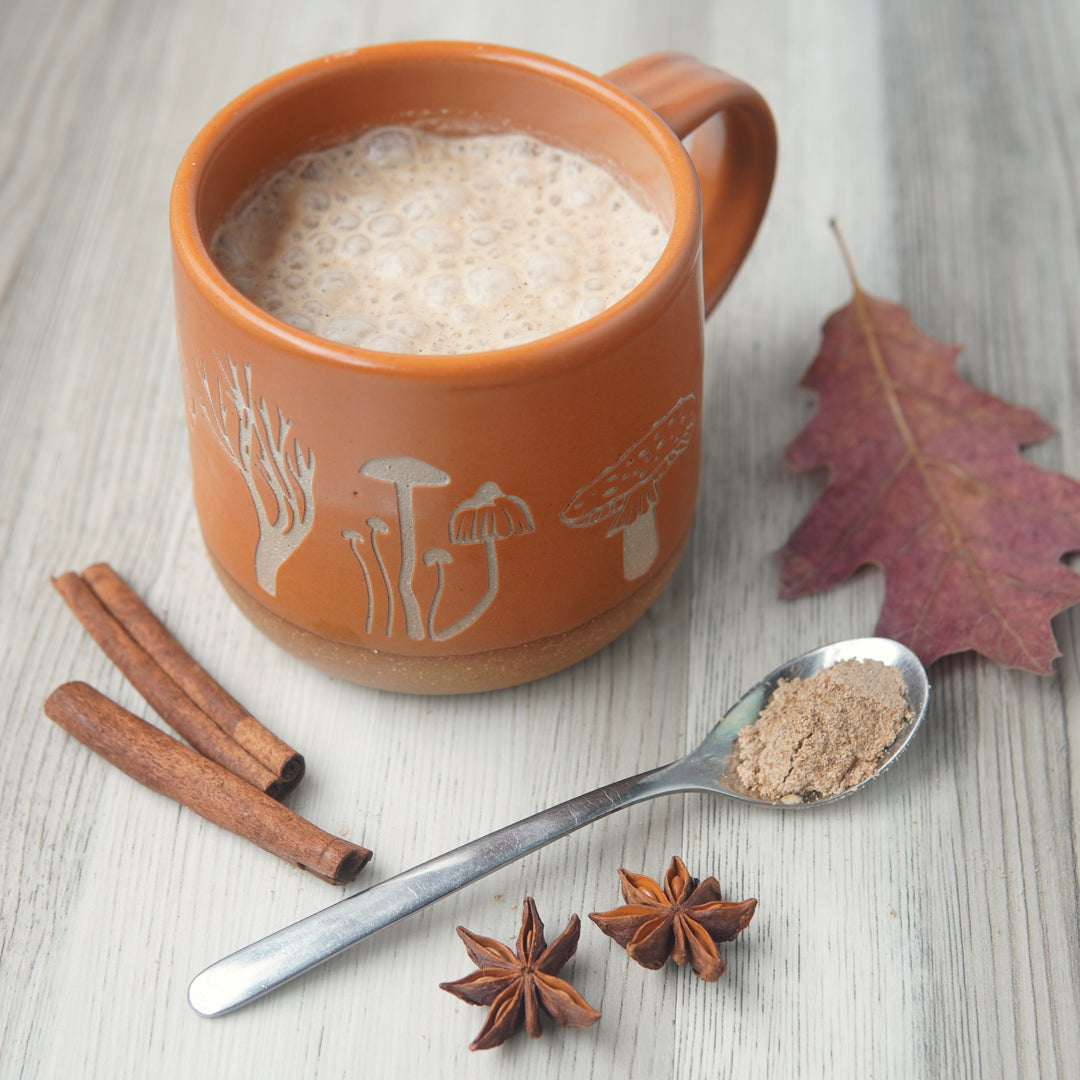 Mushroom Mug, Forest Style Handmade Pottery