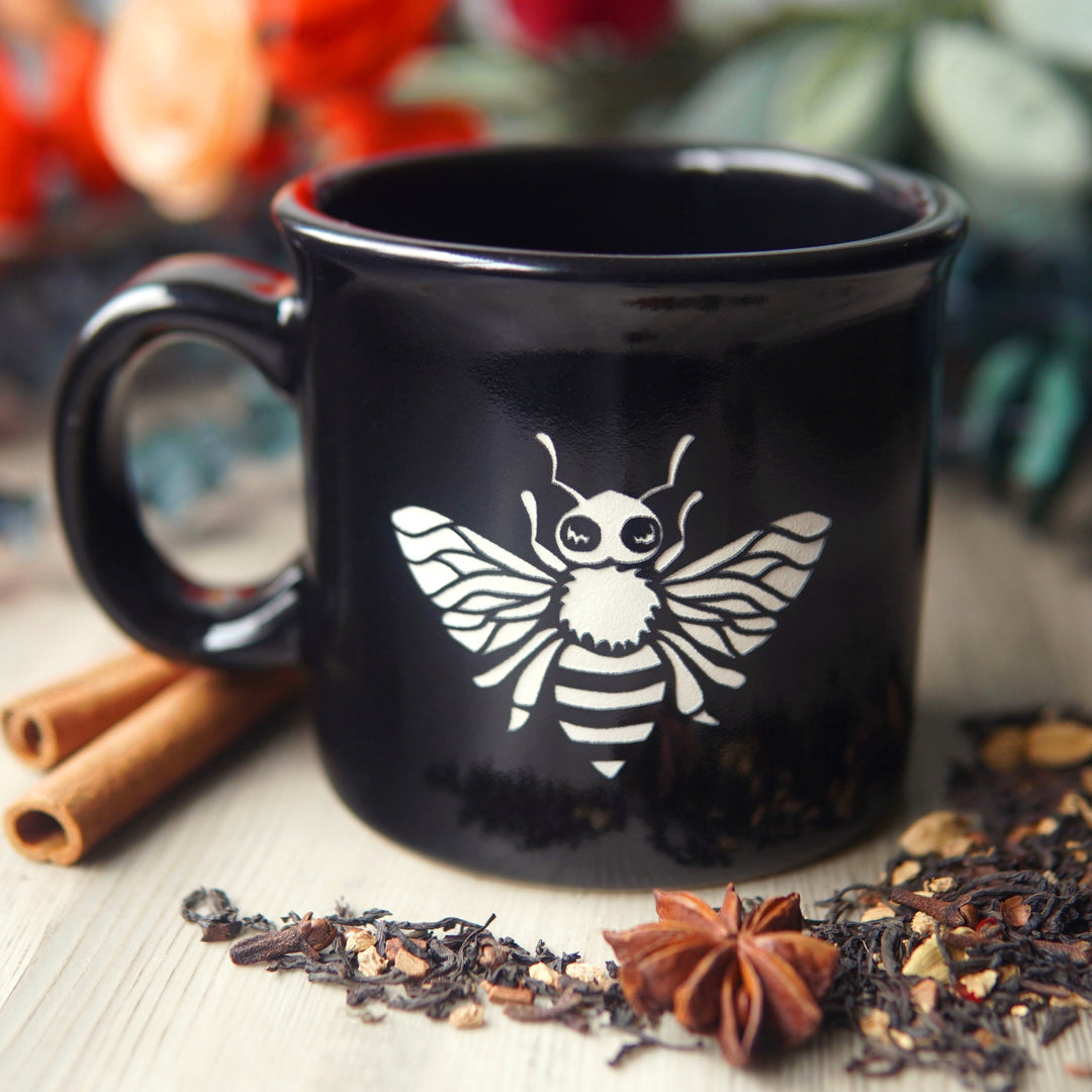 Bee Camp Mug - made in USA ceramic