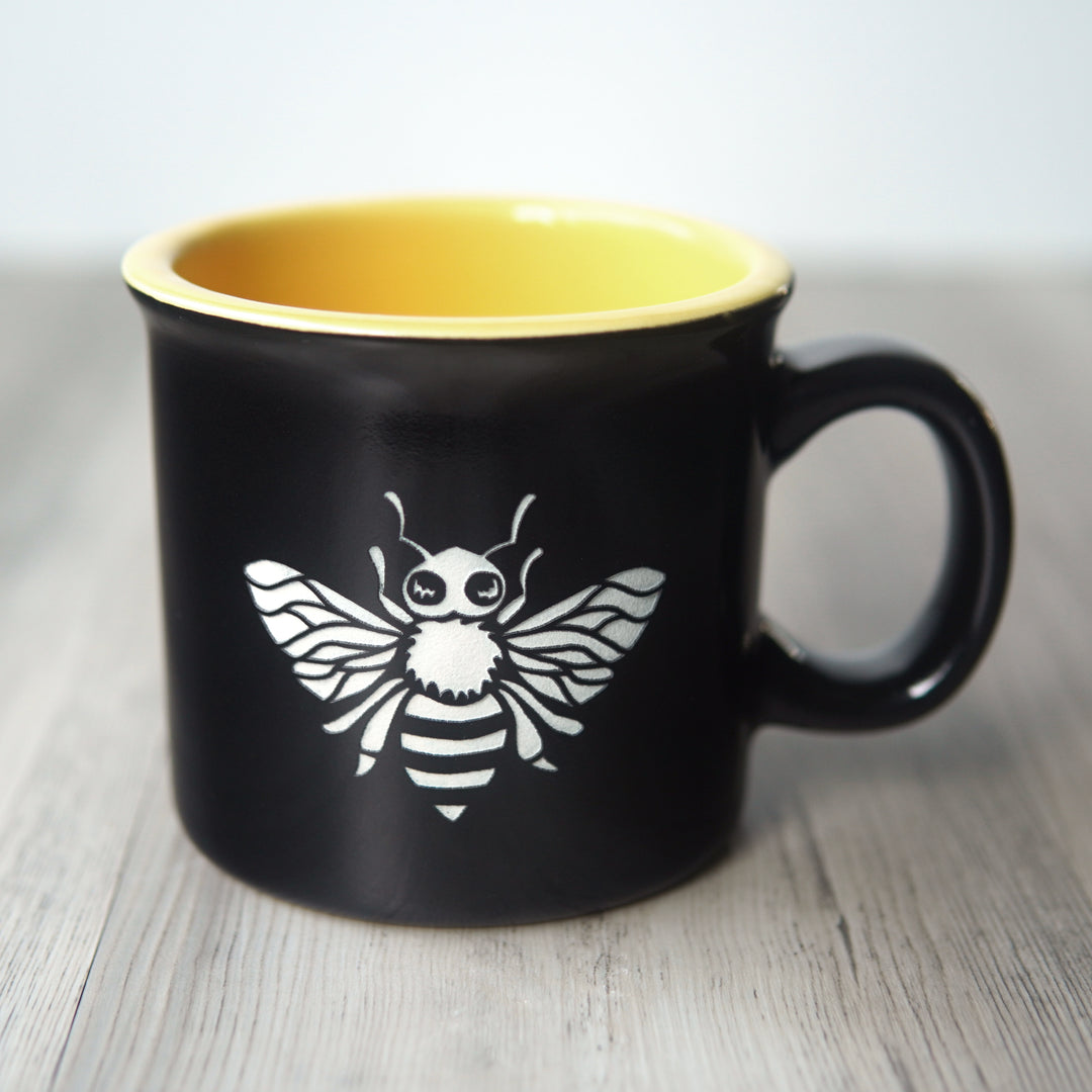 Bee Camp Mug - made in USA ceramic
