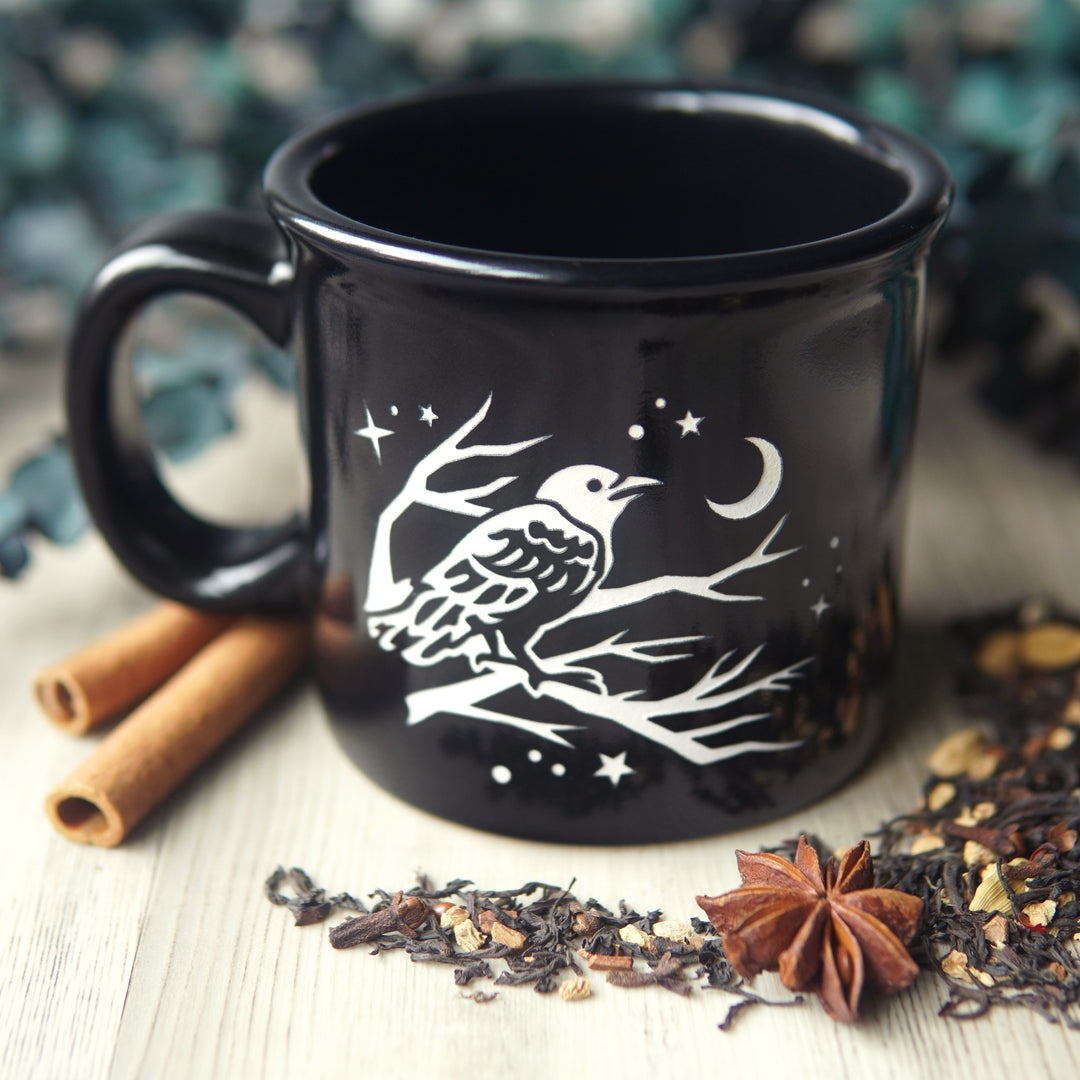 Crow Camp Mug - made in USA ceramic