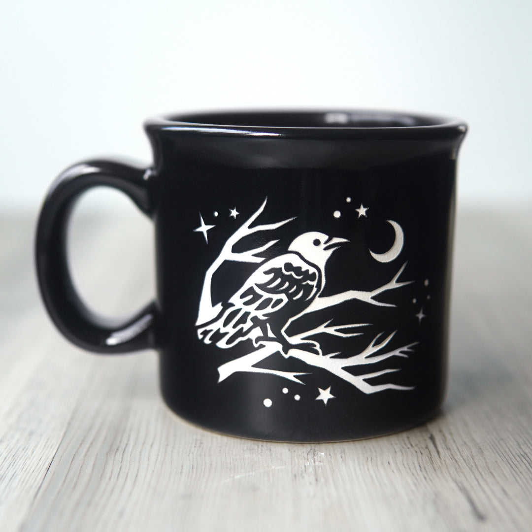 Crow Camp Mug - made in USA ceramic