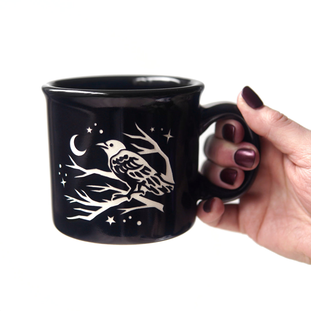 Crow Camp Mug - made in USA ceramic