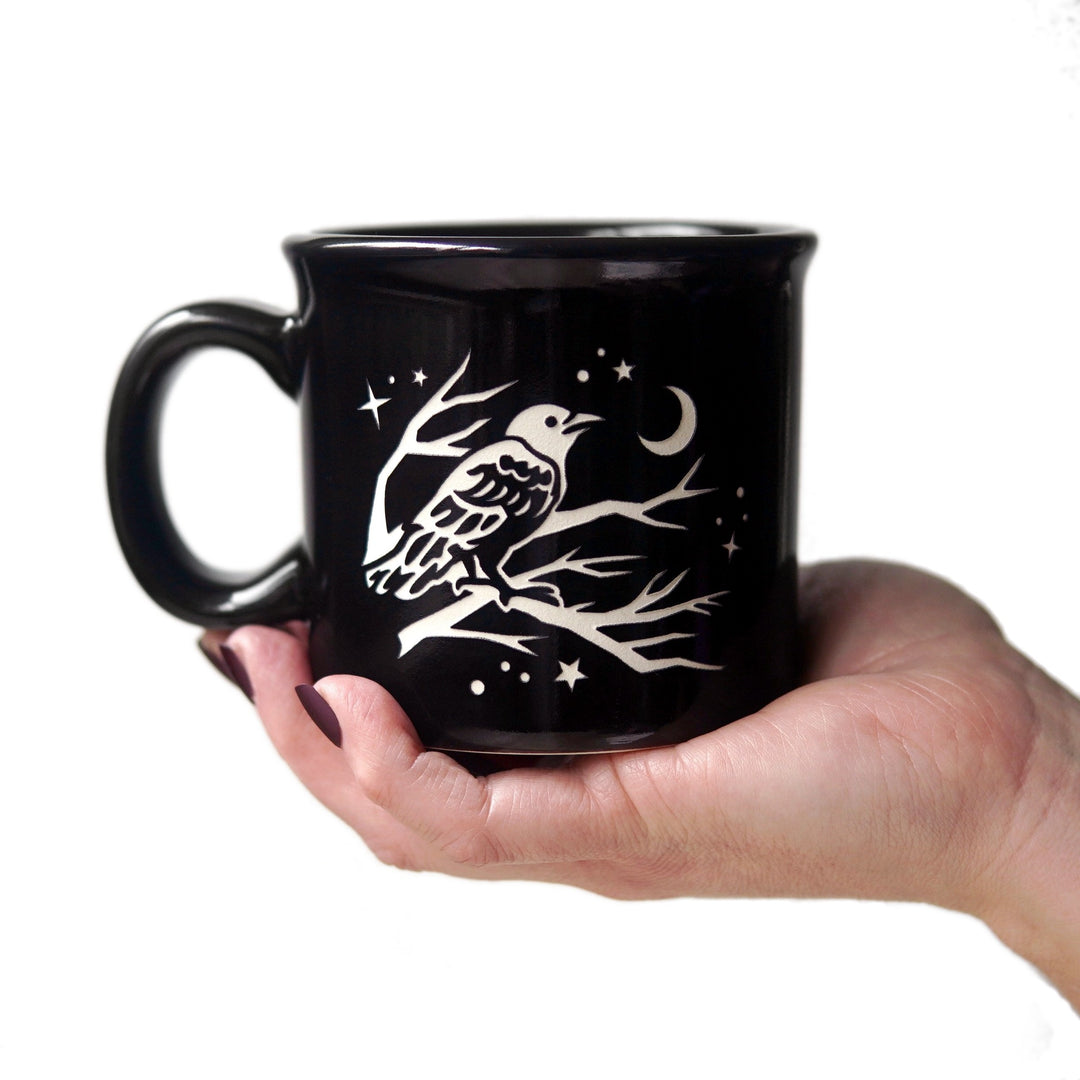 Crow Camp Mug - made in USA ceramic