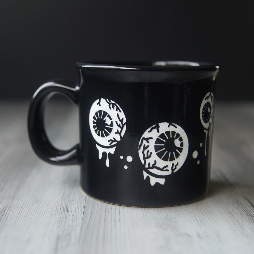 Eyeballs Camp Mug - made in USA ceramic
