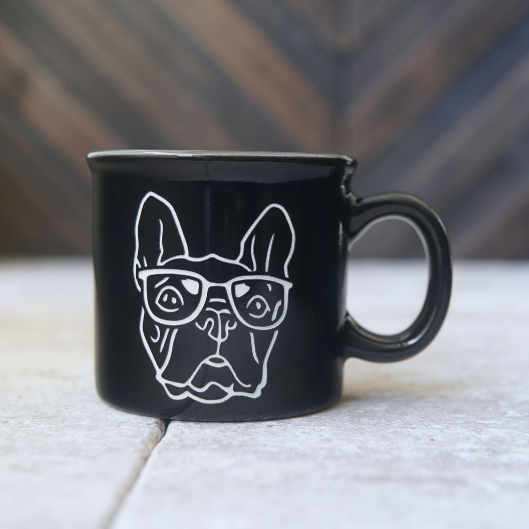 French Bulldog Camp Mug - made in USA ceramic