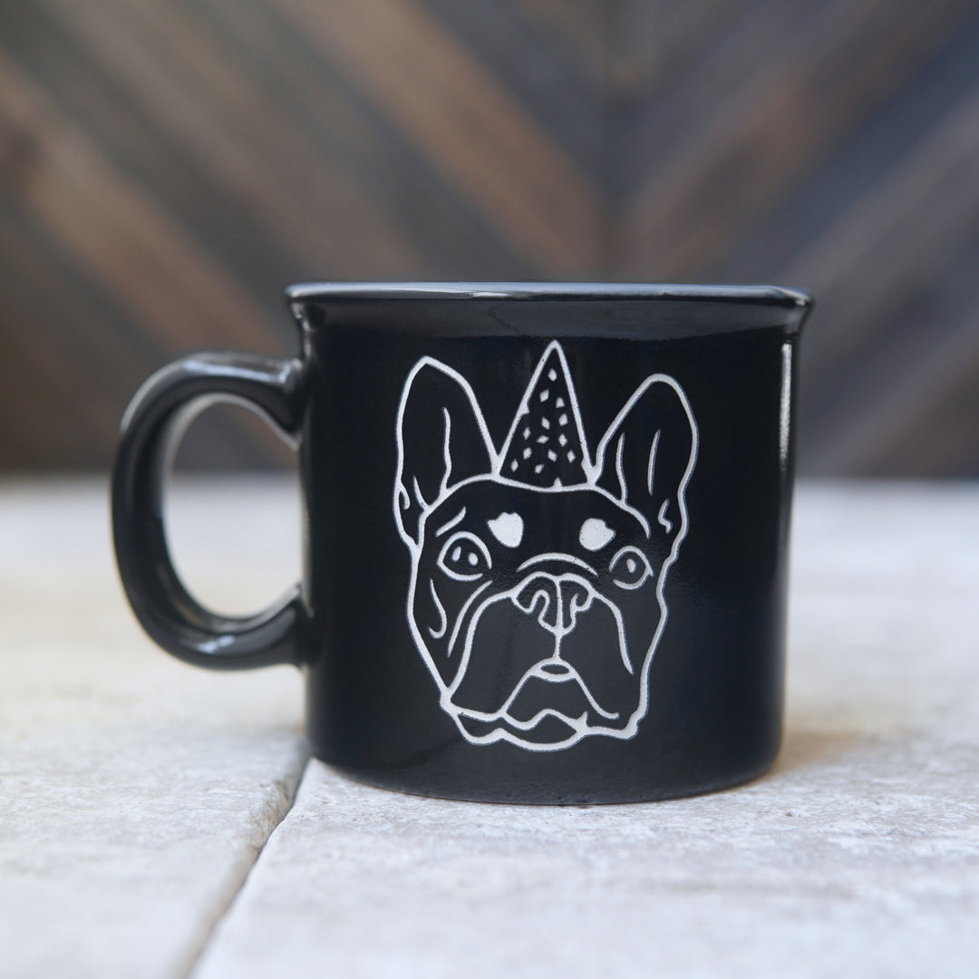 French Bulldog Camp Mug - made in USA ceramic