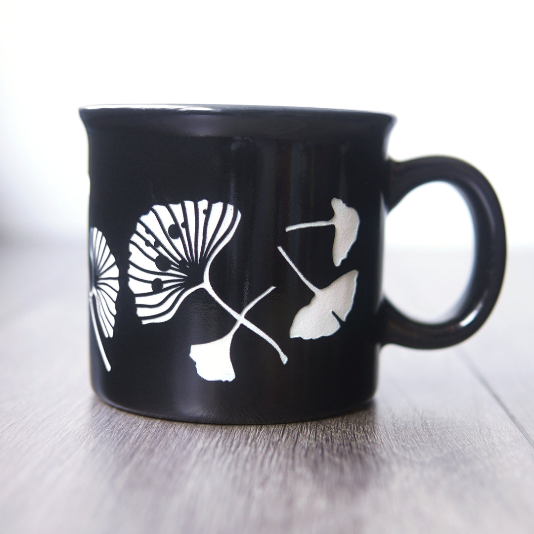 Ginkgo Leaves Camp Mug - Dishwasher-Safe, Microwave-Safe