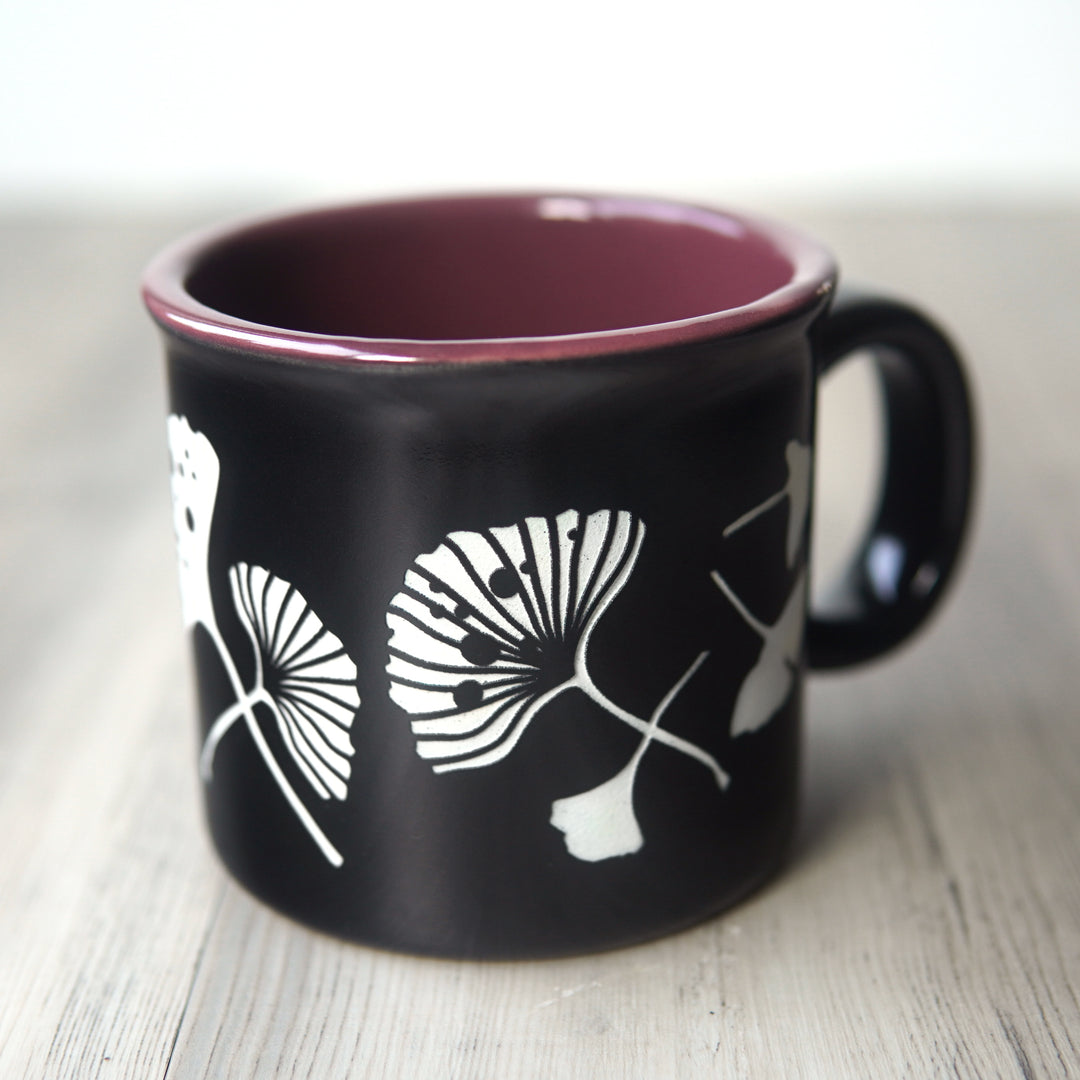Ginkgo Leaves Camp Mug - Dishwasher-Safe, Microwave-Safe