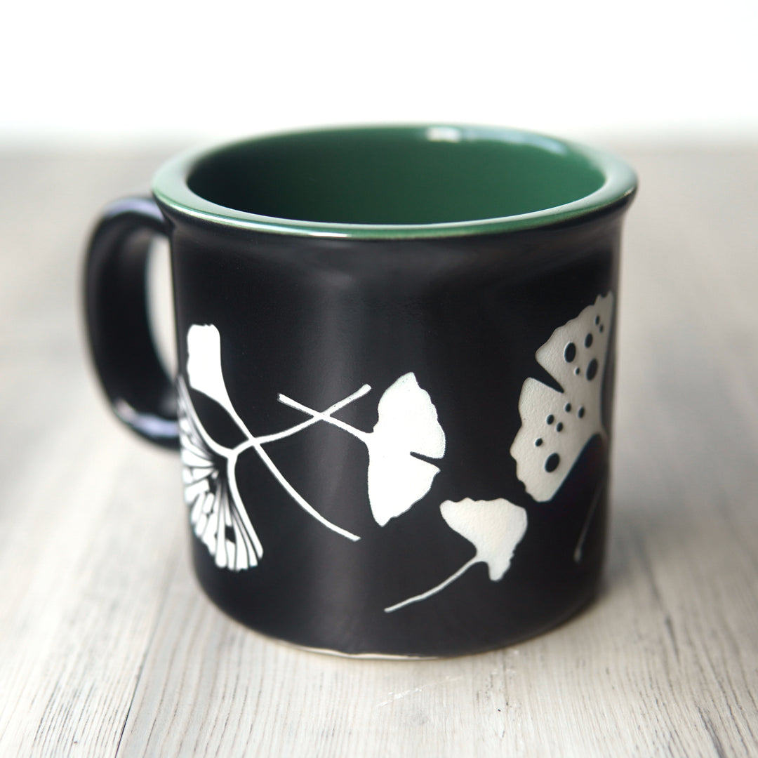 Ginkgo Leaves Camp Mug - Dishwasher-Safe, Microwave-Safe