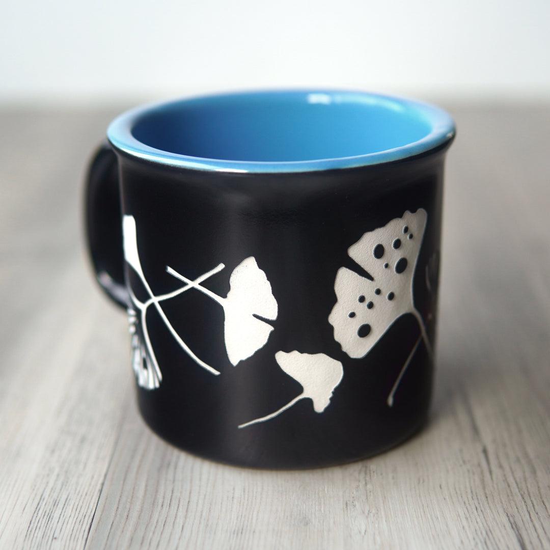 Ginkgo Leaves Camp Mug - Dishwasher-Safe, Microwave-Safe