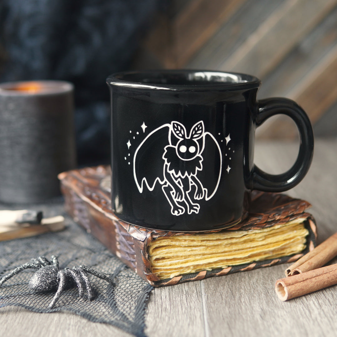 Mothman Camp Mug - spooky cryptid cup made in USA