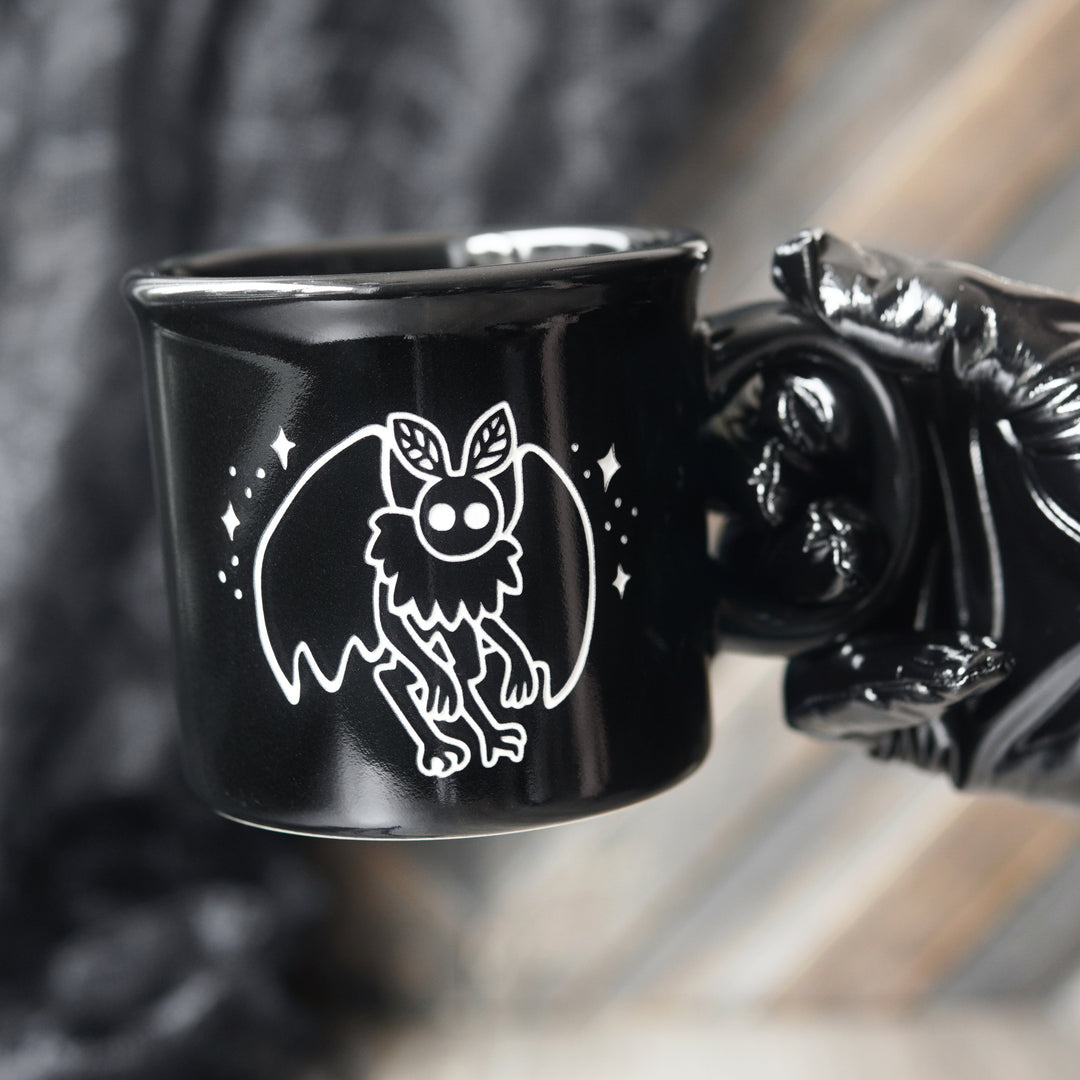 Mothman Camp Mug - spooky cryptid cup made in USA