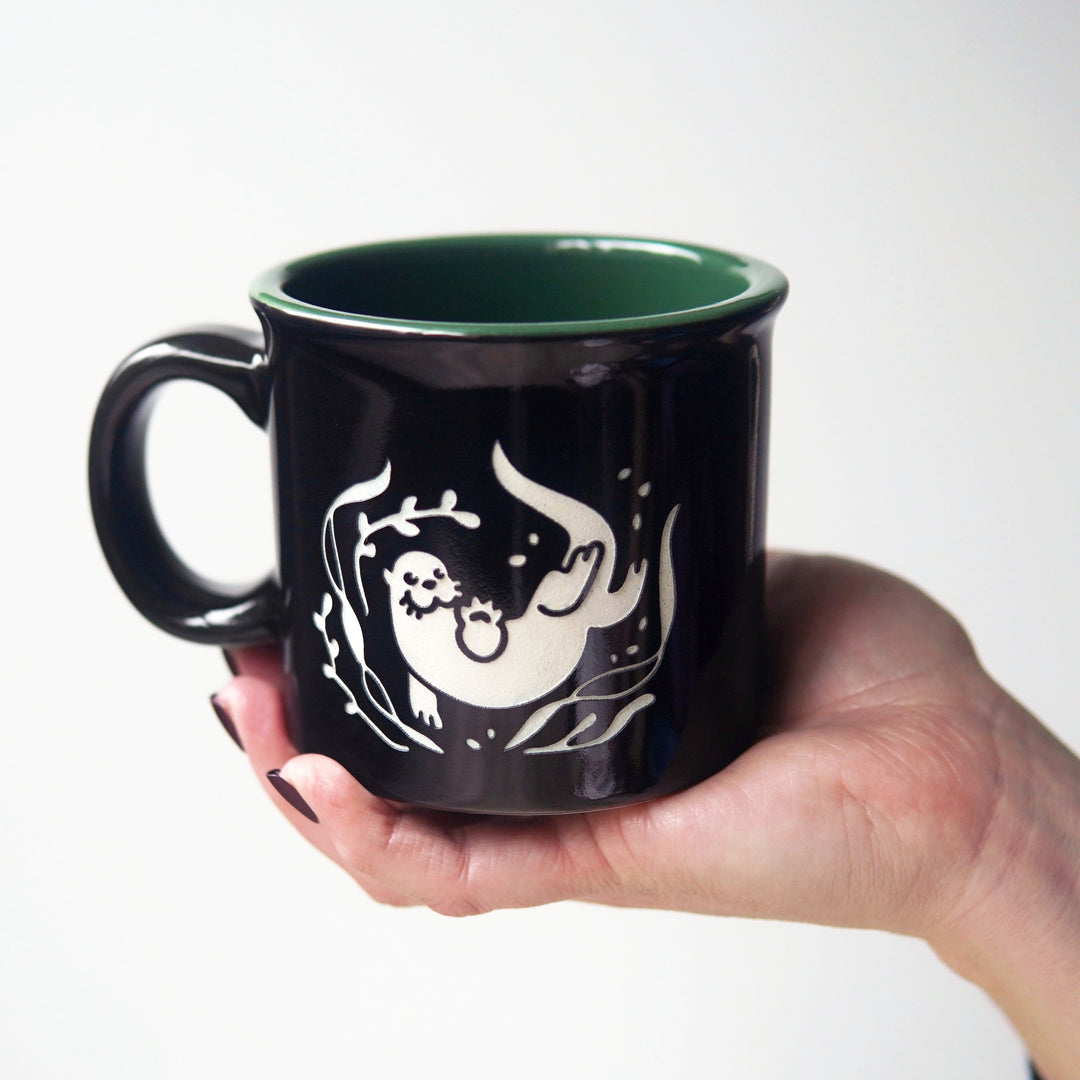 Otter Camp Mug - made in USA ceramic