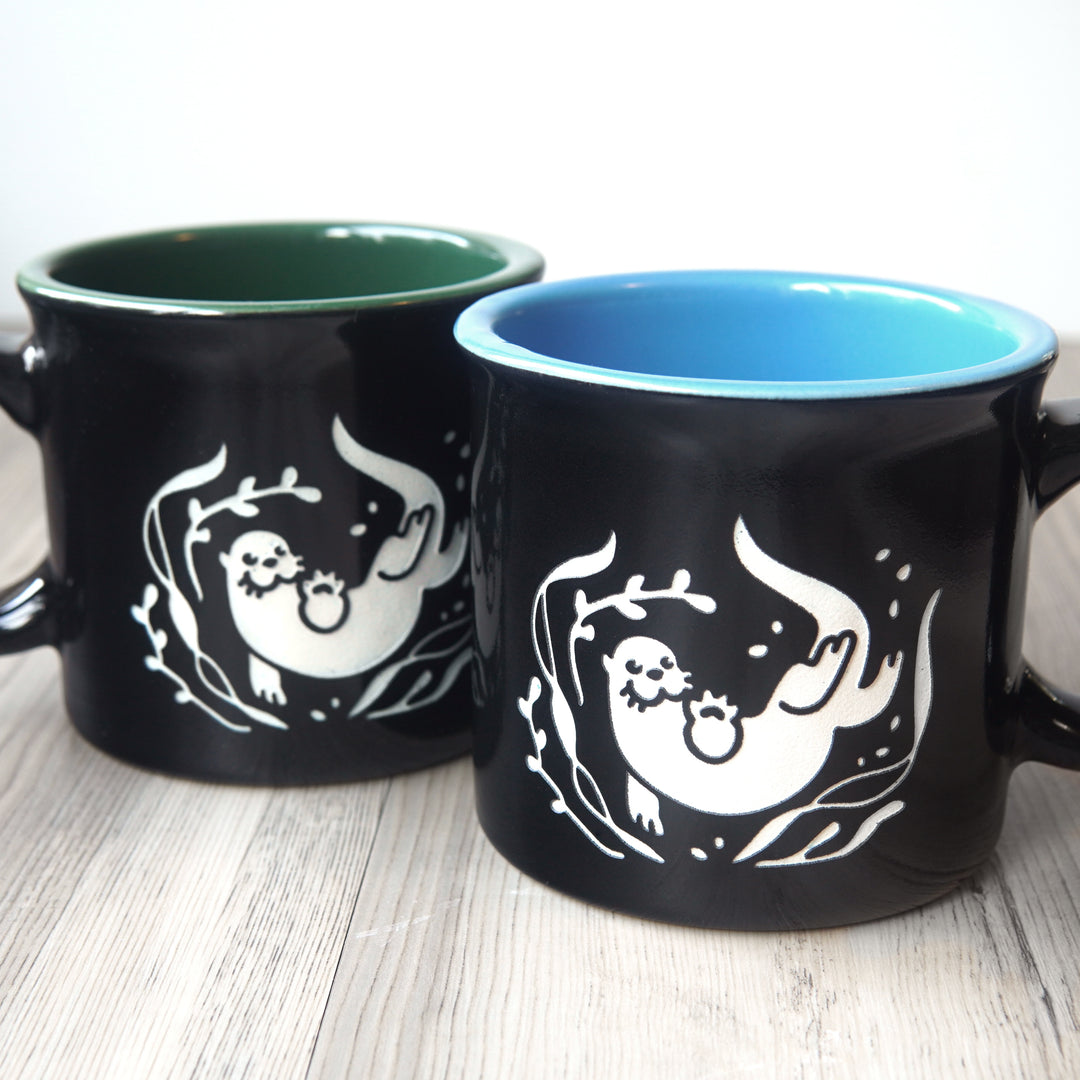 Otter Camp Mug - made in USA ceramic