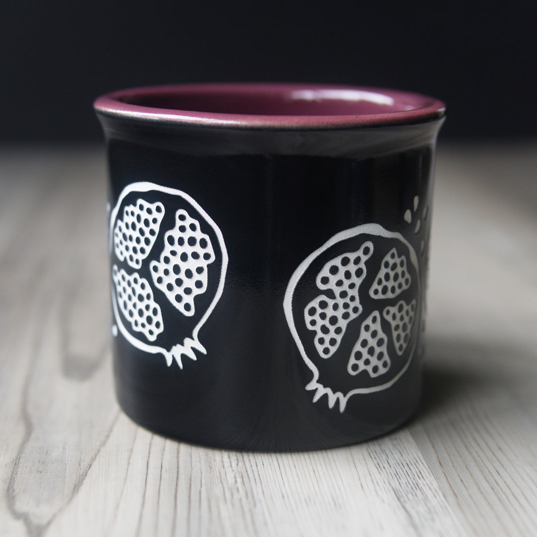 Pomegranate Camp Mug - made in USA ceramic