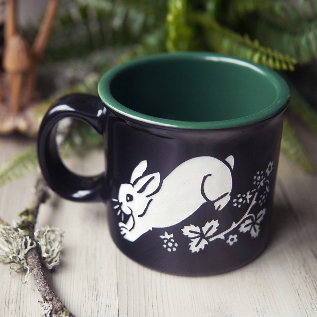 Rabbit Camp Mug - Dishwasher-Safe, Microwave-Safe