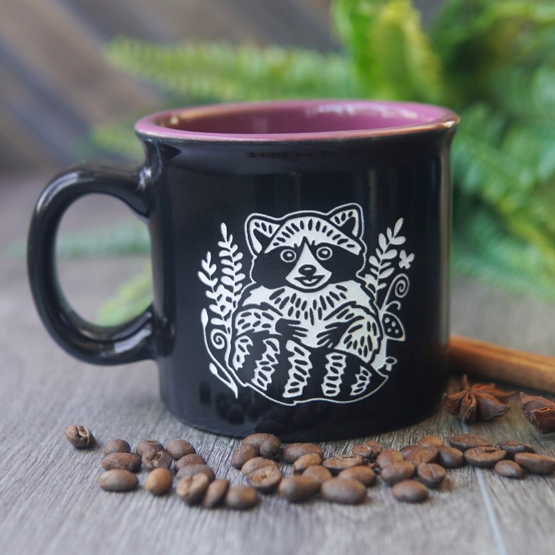 Raccoon Camp Mug - made in USA ceramic