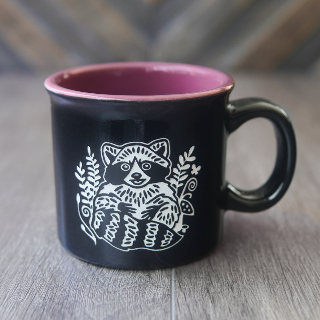 Raccoon Camp Mug - made in USA ceramic