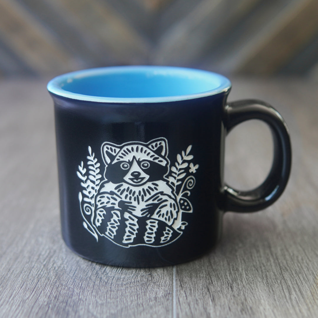 Raccoon Camp Mug - made in USA ceramic