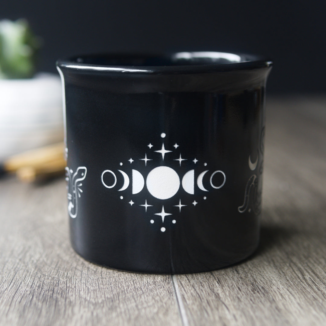 Celestial Snake Camp Mug - made in USA ceramic