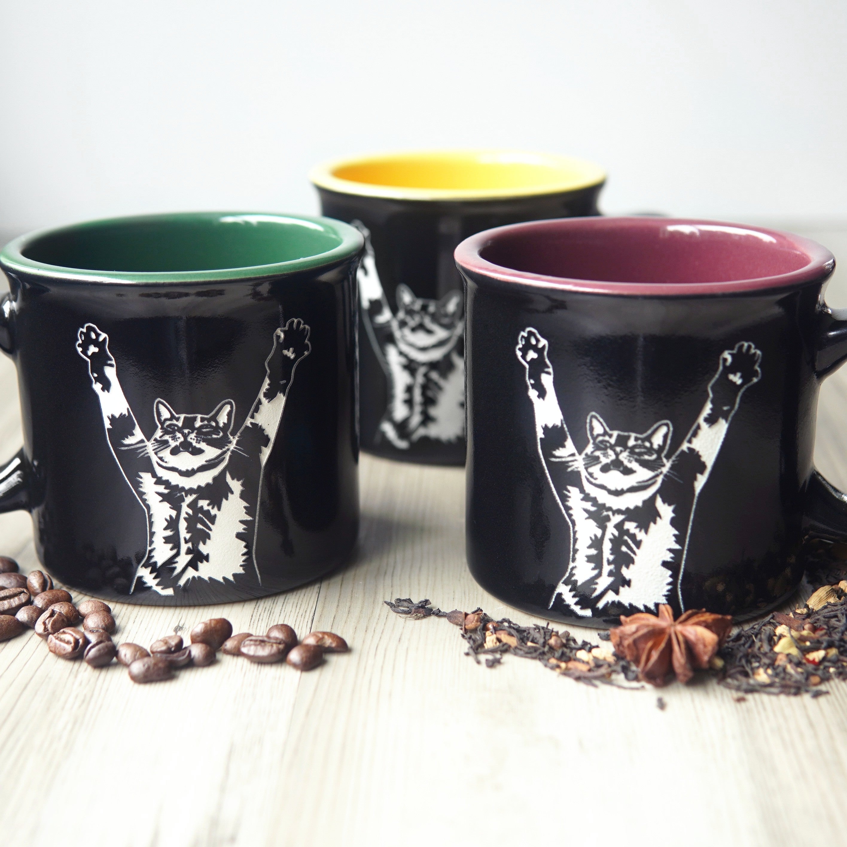 Bread & Badger Stretching Cat Camp Mug - Thumbnail 3