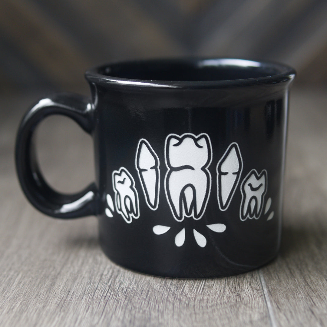 Tooth Camp Mug - Halloween bloody dental horror