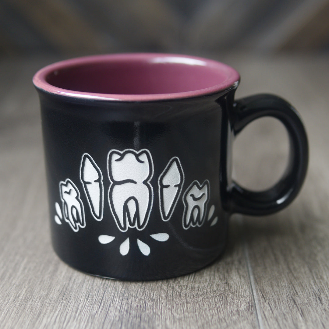 Tooth Camp Mug - Halloween bloody dental horror