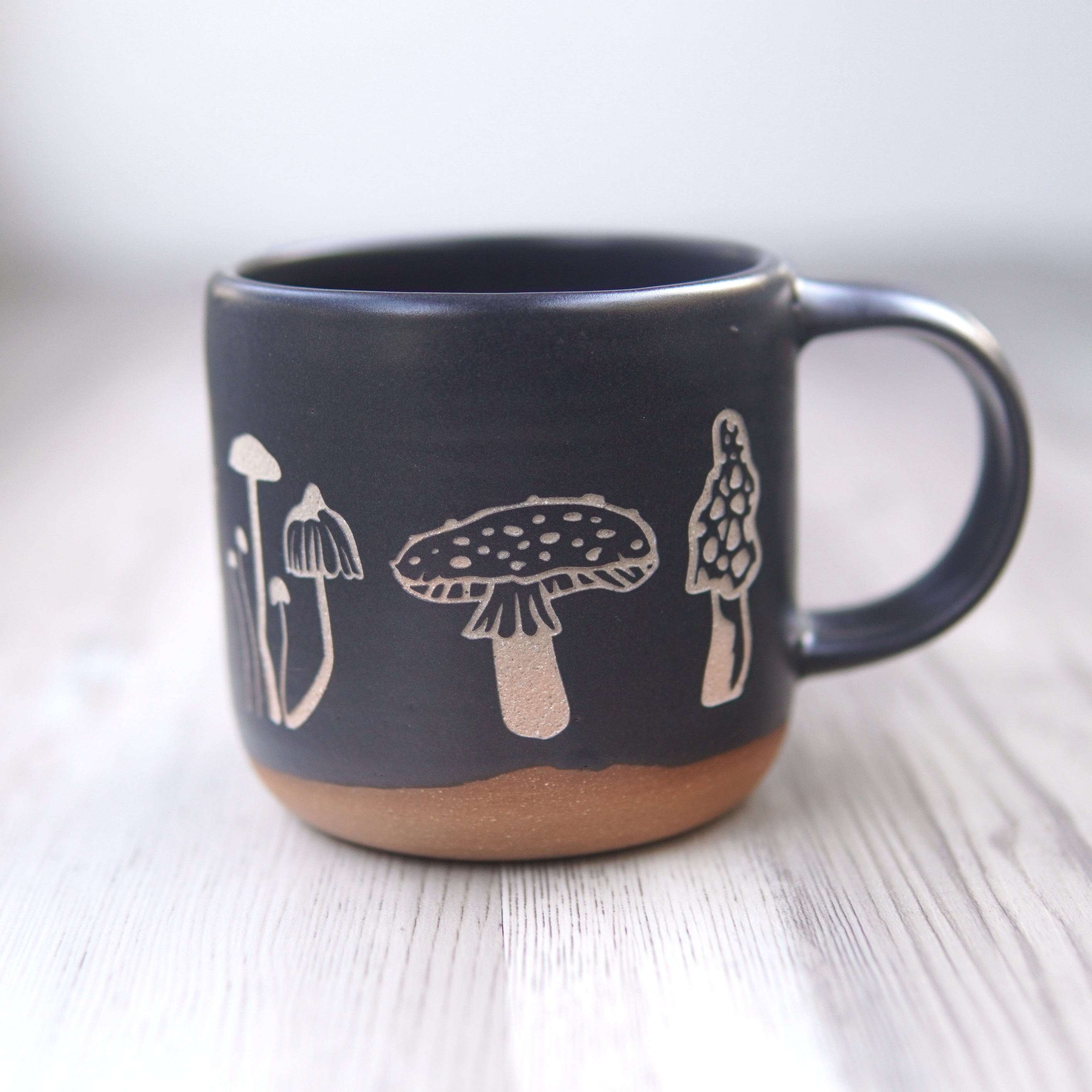 Third Eye Mushroom Mug, mushroom mug, handmade ceramic mug, coffee mug, cacao cup, pottery mug, handmade pottery factory mug, unique coffee mug