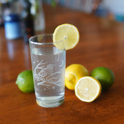 crow highball glass with lemonade