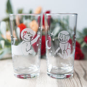 Astronaut Space Cats Highball Glasses - Set of 2
