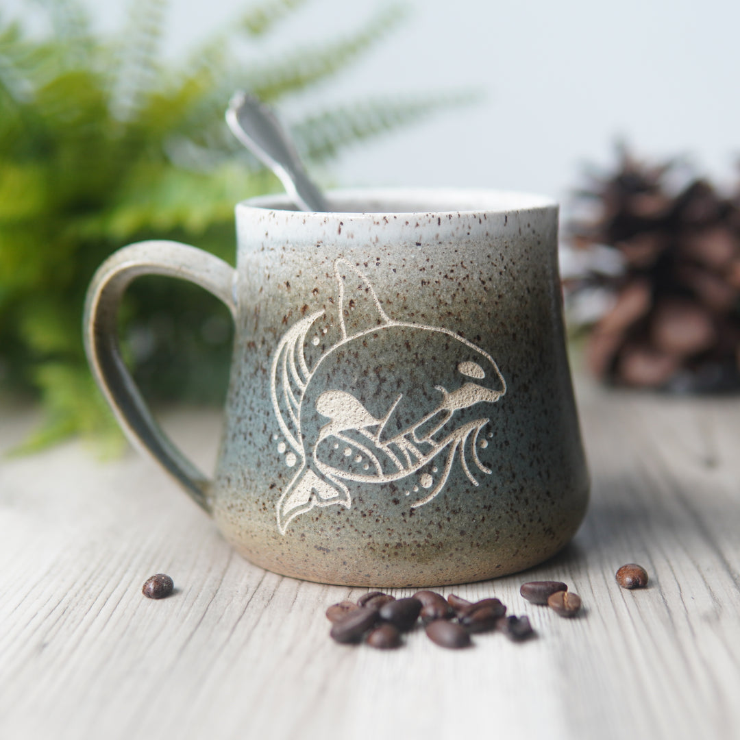 Whale Mug - Introvert Collection Handmade Pottery